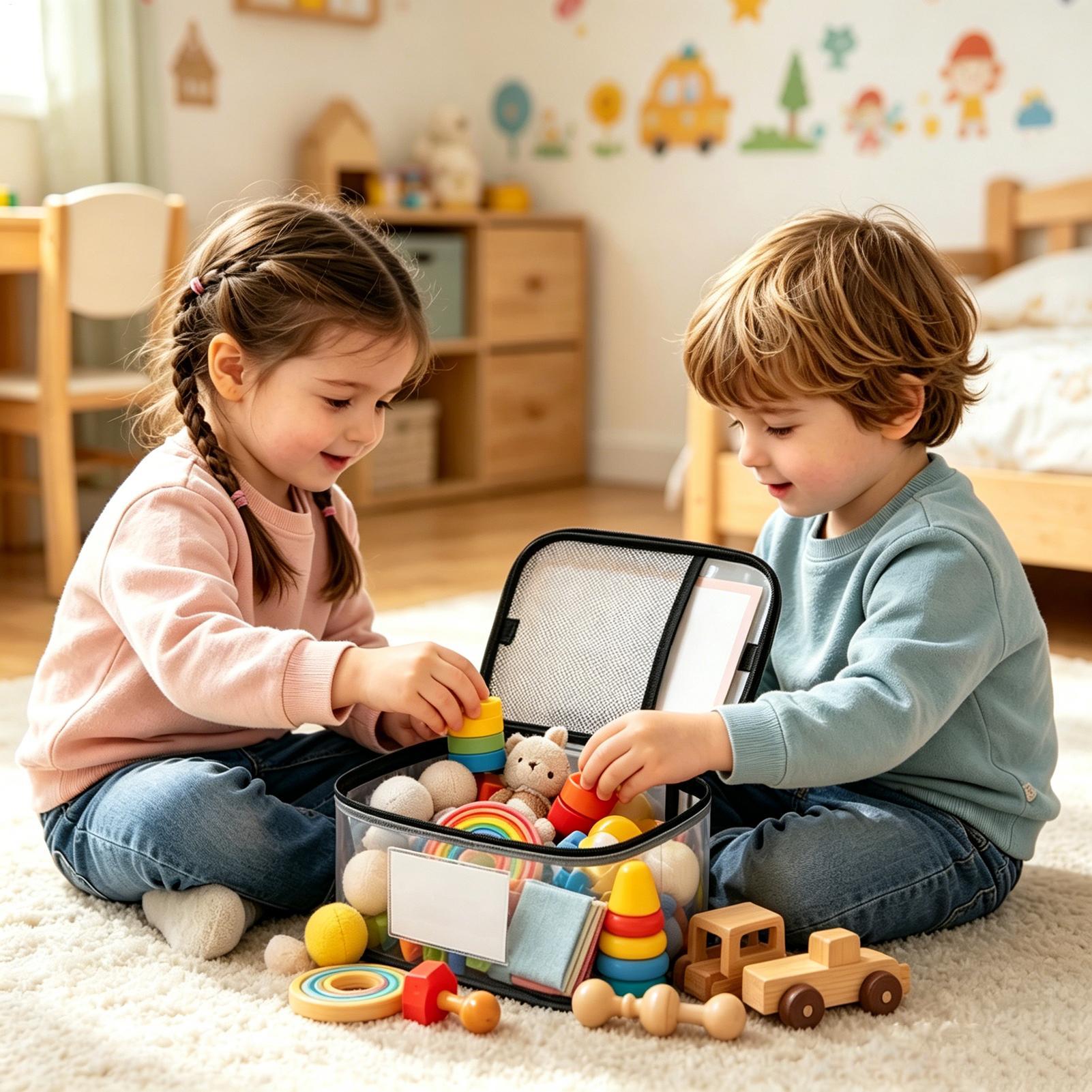 Clear Toy Storage Bags 6 Piece - Nursery recension och pris