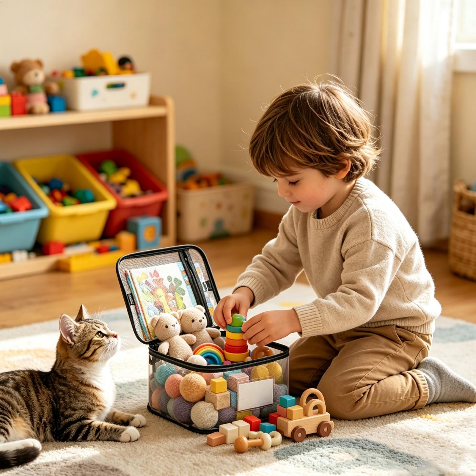Clear Toy Storage Bags 6 Piece - Nursery recension och pris