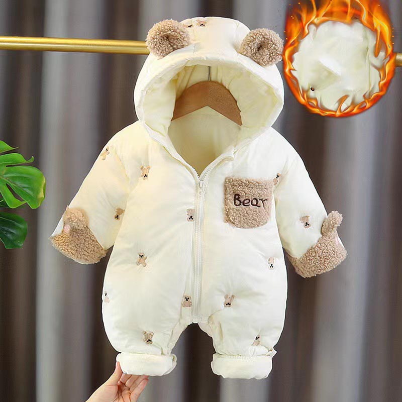 Winter Newborn Baby Romper Thi - Cotton Baby Onesies Zipper recension och pris