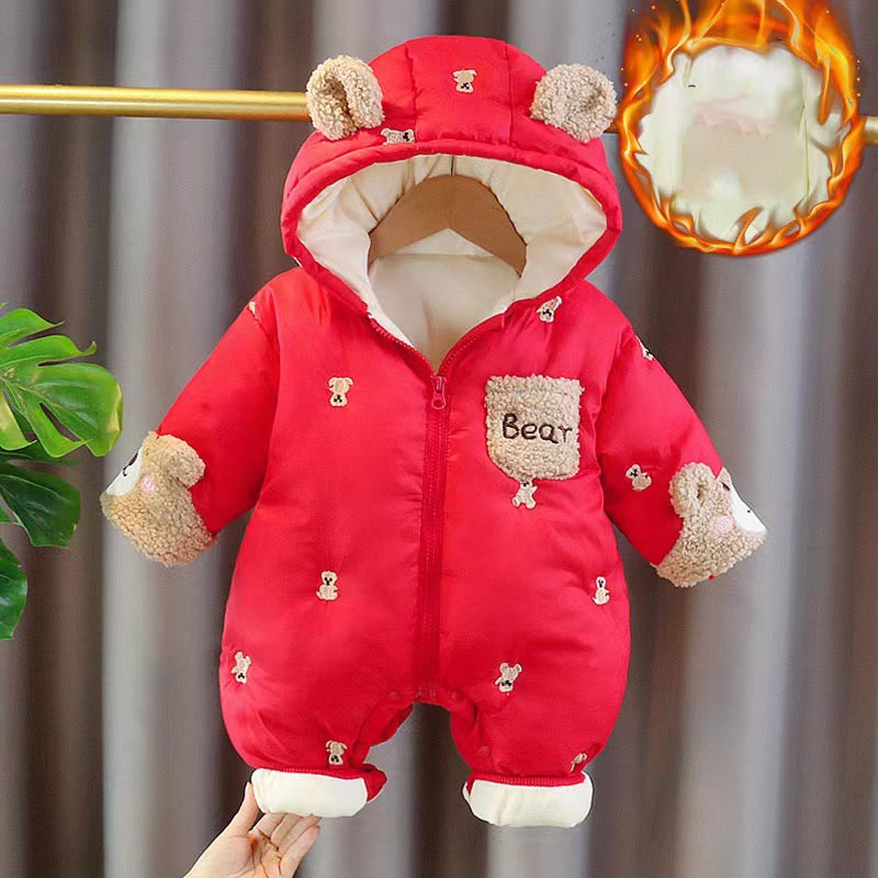 Winter Newborn Baby Romper Thi - Cotton Baby Onesies Zipper recension och pris