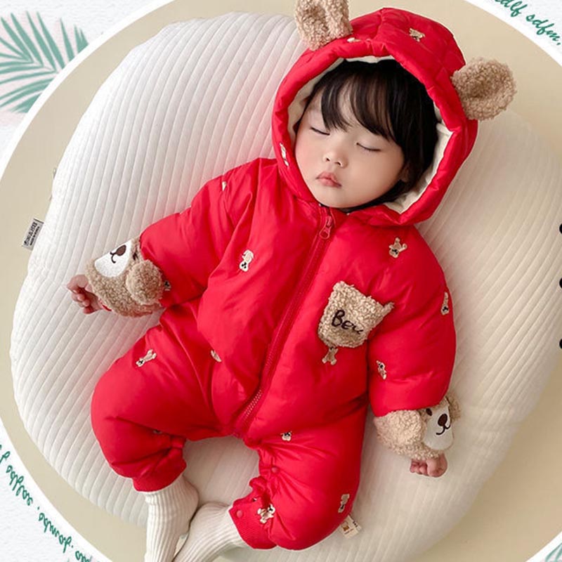 Winter Newborn Baby Romper Thi - Cotton Baby Onesies Zipper recension och pris