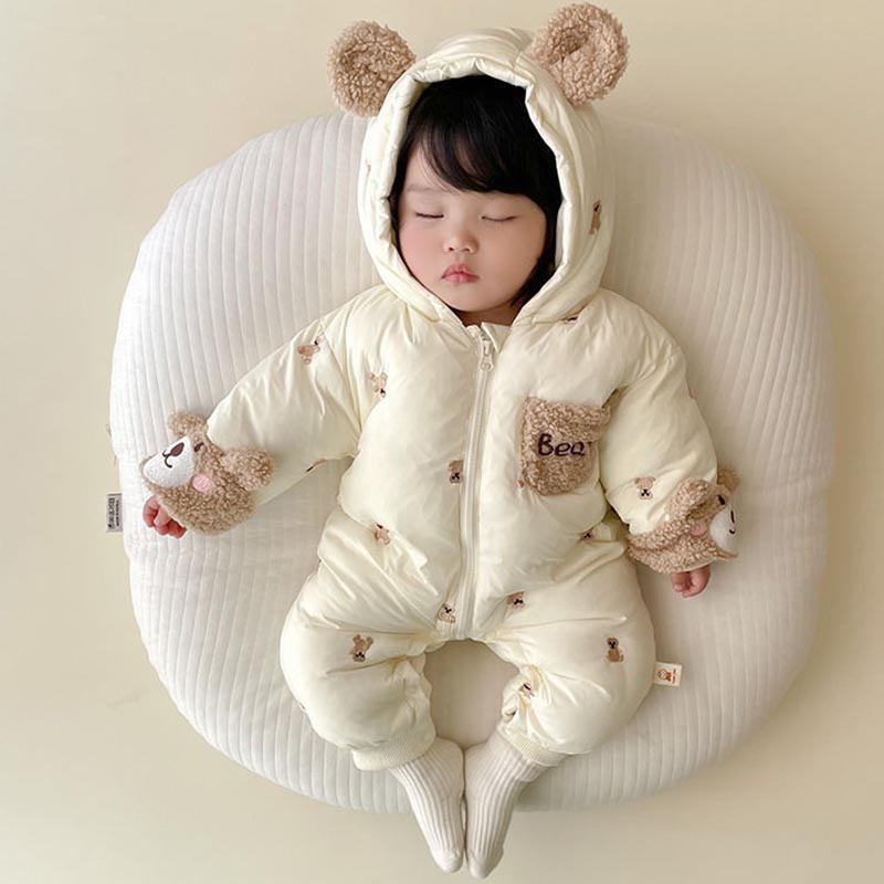 Winter Newborn Baby Romper Thi - Cotton Baby Onesies Zipper recension och pris