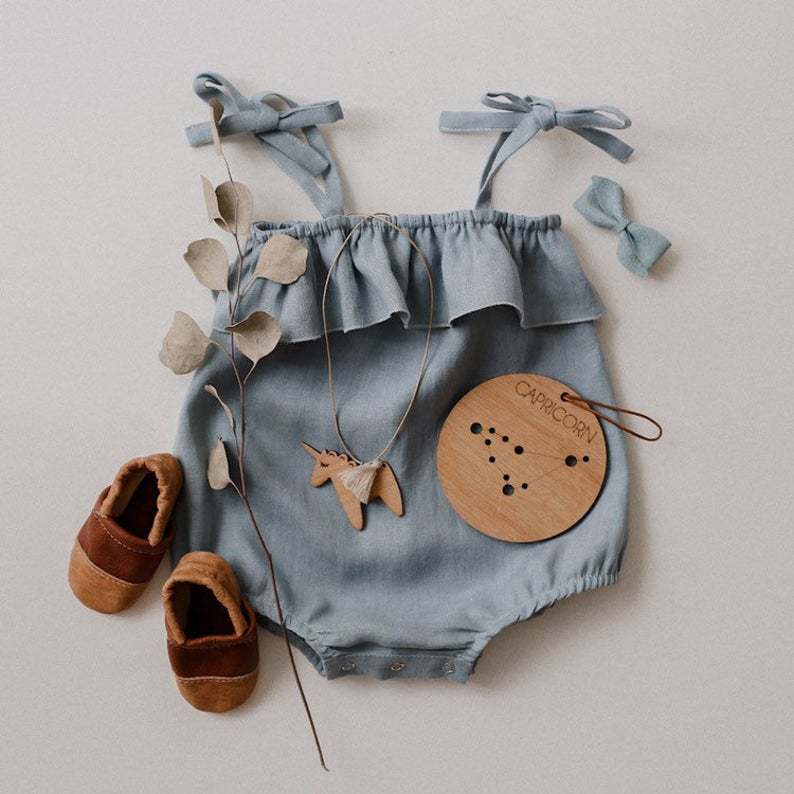 Summer Baby Girl Clothes Rompe - Baby Summer Linen Sleeveless Jumpsuit recension och pris
