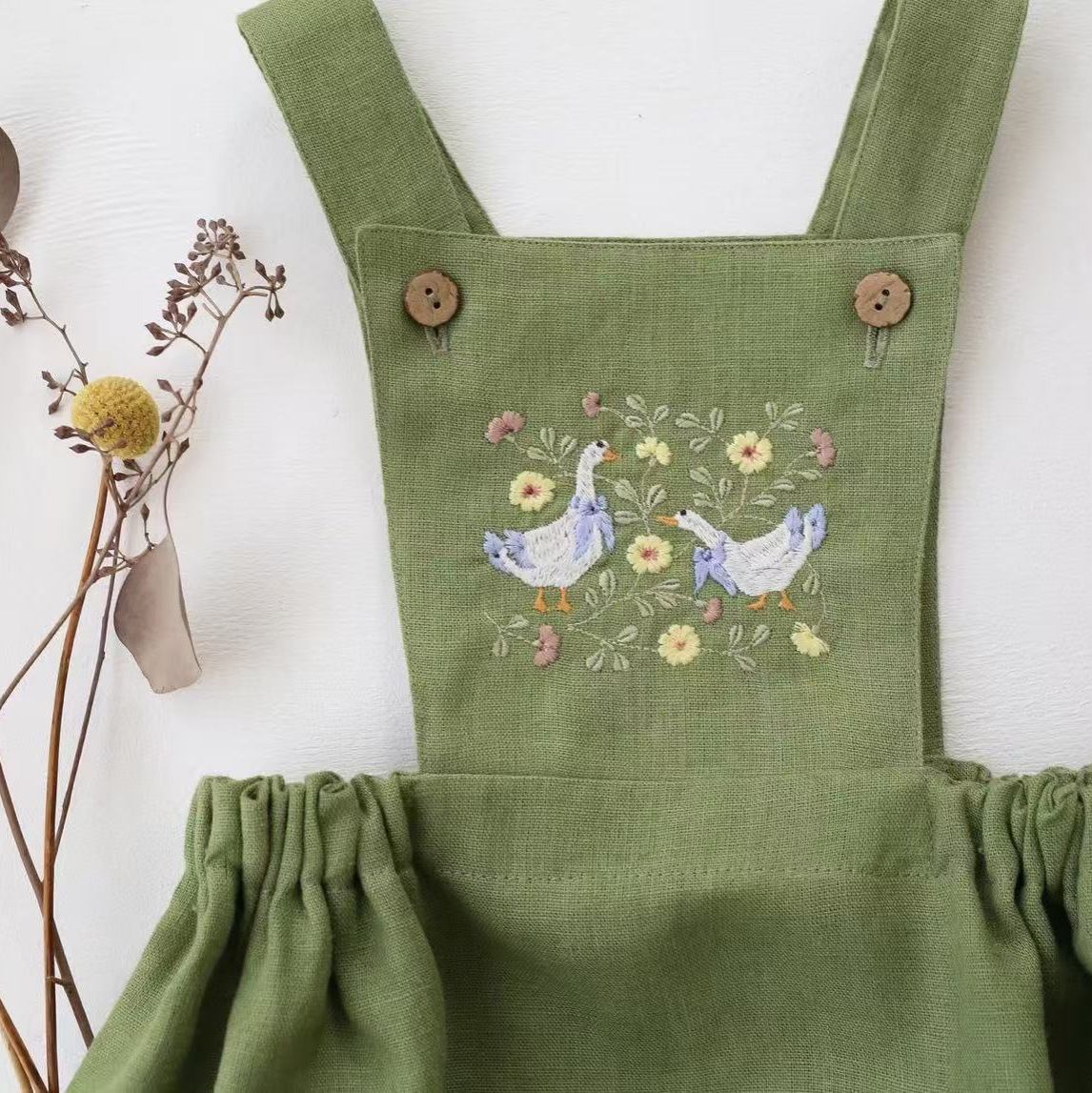 Countryside Style 2026 Summer  - Baby Summer Linen Sleeveless Jumpsuit recension och pris