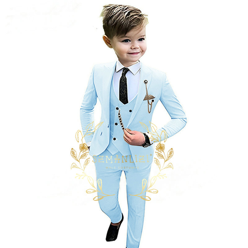 Kids Boys Beige Blazer Vest Pa - Baby Boy Suit Set Baptism recension och pris