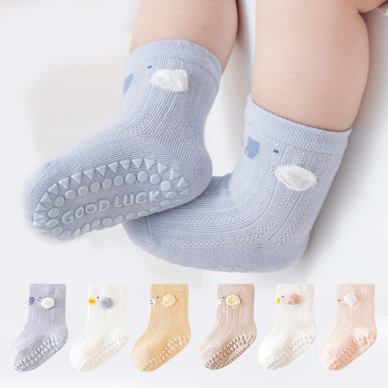 3 Pairs Cartoon Baby Floor Soc - Unisex Baby Socks Non Slip recension och pris