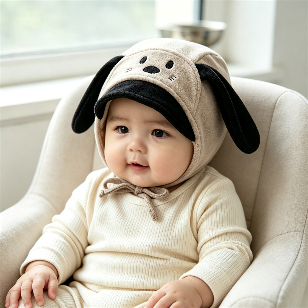 Cartoon Dog Ear Cotton Baby Ha - Infant Beanie Hat With Ears recension och pris