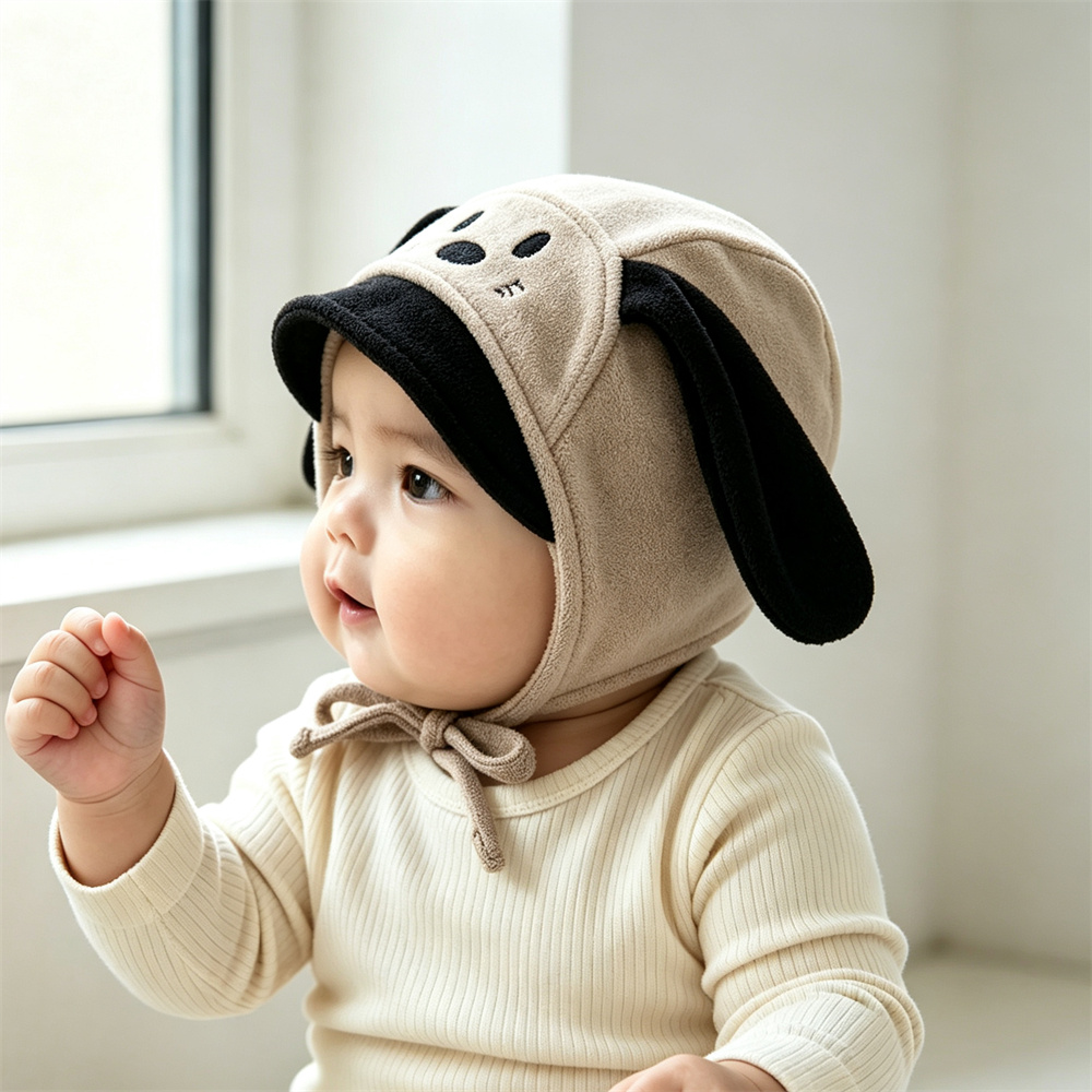 Cartoon Dog Ear Cotton Baby Ha - Infant Beanie Hat With Ears recension och pris