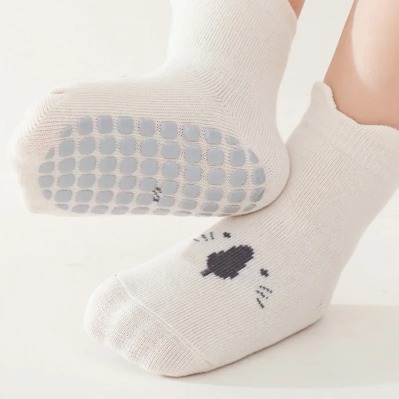 3/5 Pairs Baby Adorable Animal - Unisex Baby Socks Non Slip recension och pris