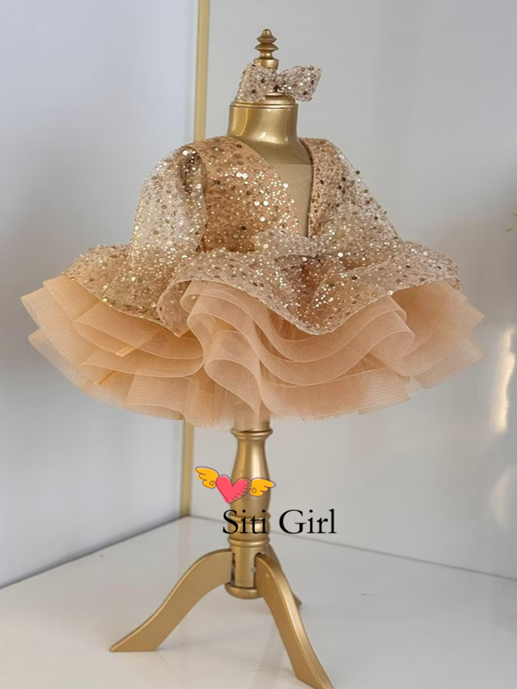 Pink Princess Baby Dress Flowe - Toddler Girl Tulle Party Dress recension och pris