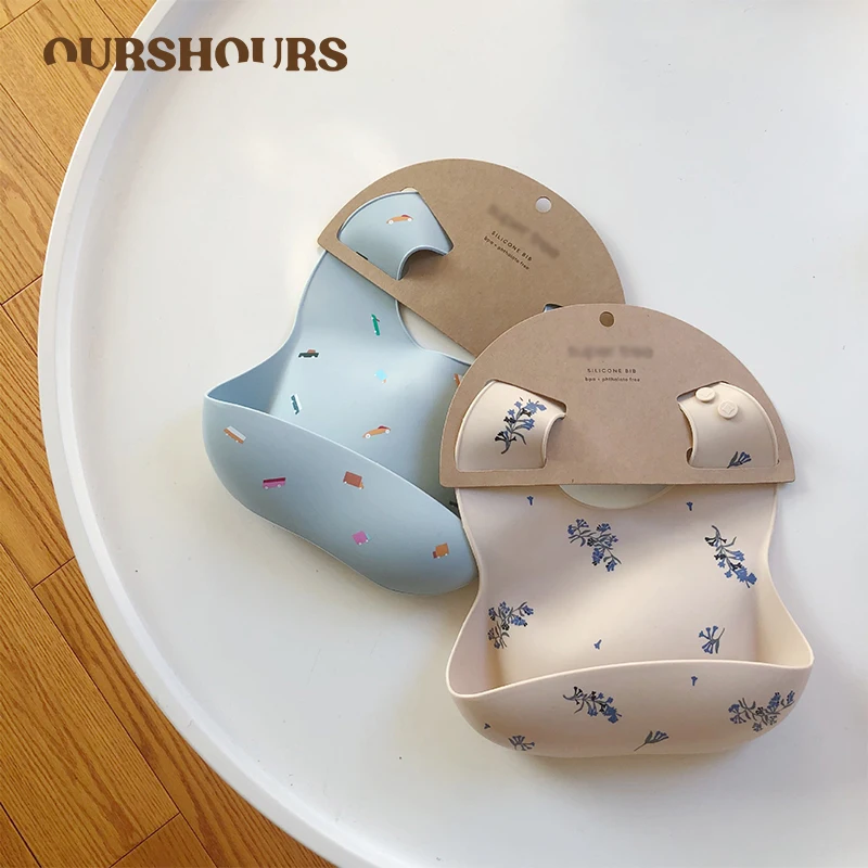 Baby Bibs Ins Style Print Wate - Waterproof Baby Bibs Silicone recension och pris