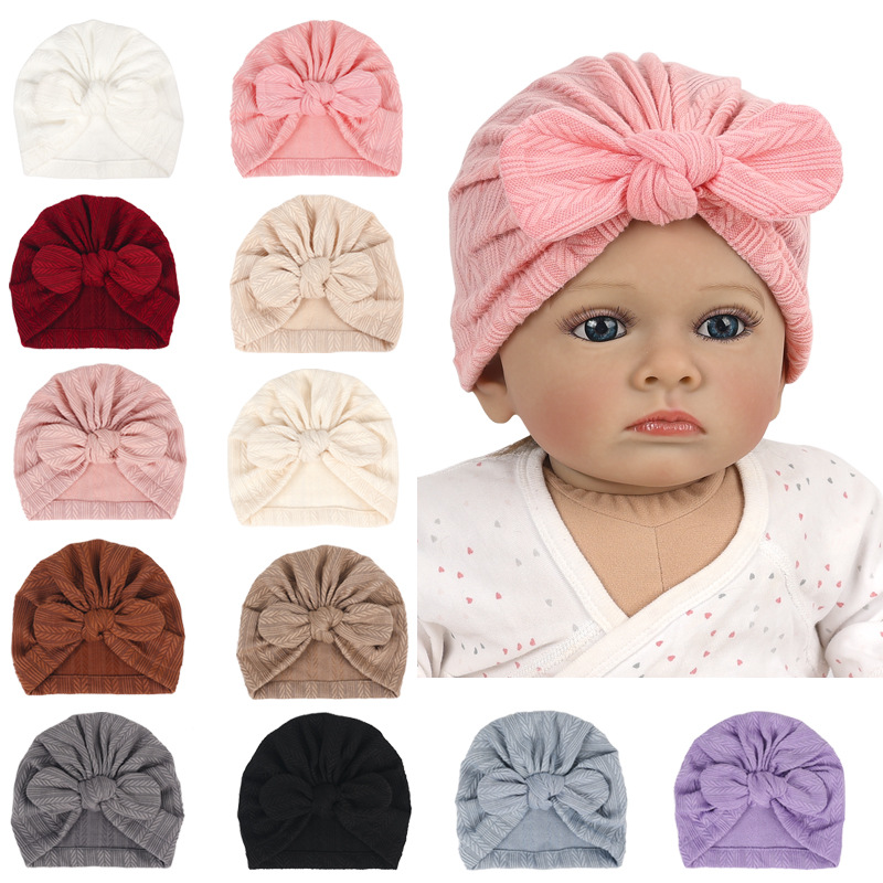 New Wheat Print Baby Little Gi - Infant Beanie Hat With Ears recension och pris