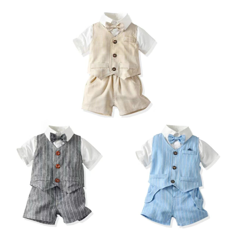Infant British Gentleman Outfi - Baby Boy Suit Set Baptism recension och pris