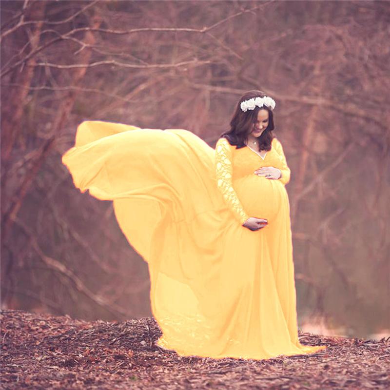 New Lace Chiffon Maternity Pho - Maternity Wear recension och pris