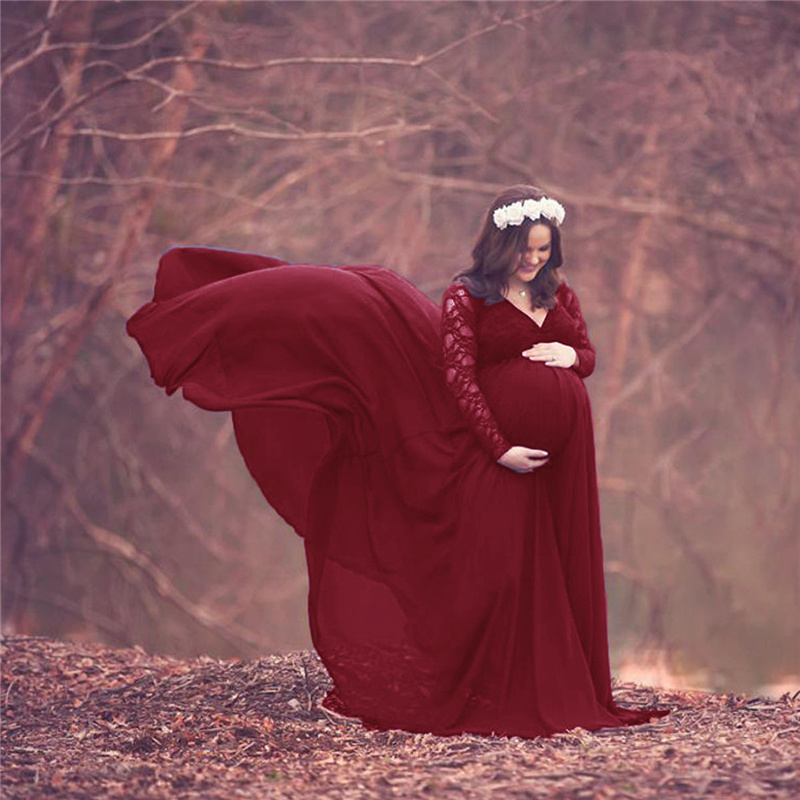 New Lace Chiffon Maternity Pho - Maternity Wear recension och pris