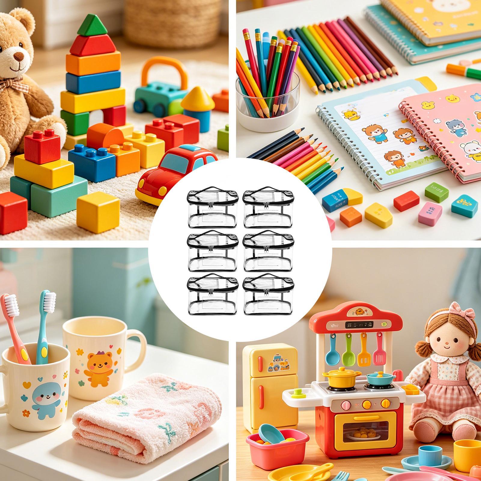 Toy Bags For Storage 6 Pieces  - Nursery recension och pris