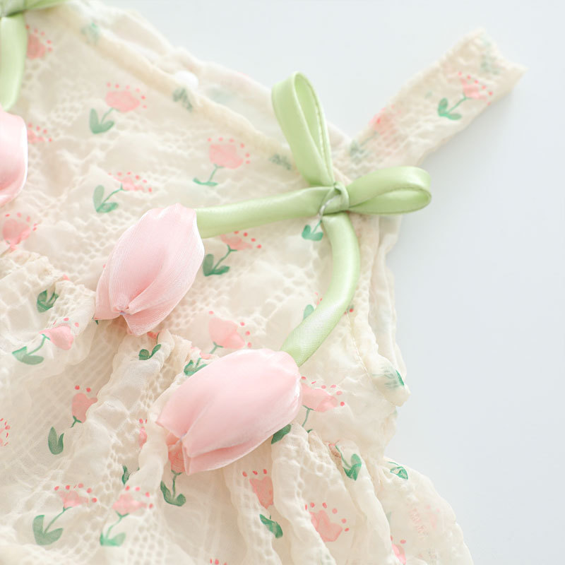 2026 Baby Girl Summer Princess - Newborn Baby Girl Romper Floral recension och pris