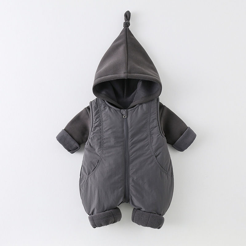 Winter Thickened Cotton Baby R - Cotton Baby Onesies Zipper recension och pris