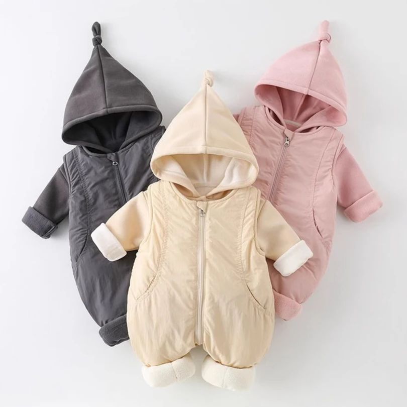 Winter Thickened Cotton Baby R - Cotton Baby Onesies Zipper recension och pris