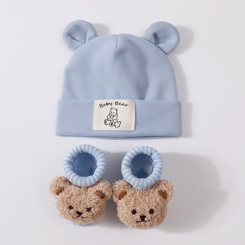2Pcs/Set Cute Cotton Baby Hat  - Infant Beanie Hat With Ears recension och pris