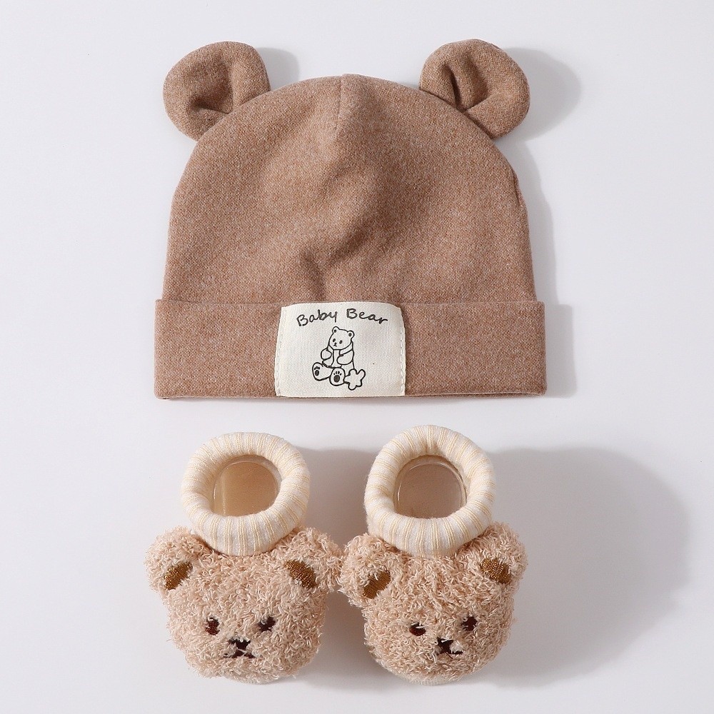 2Pcs/Set Cute Cotton Baby Hat  - Infant Beanie Hat With Ears recension och pris