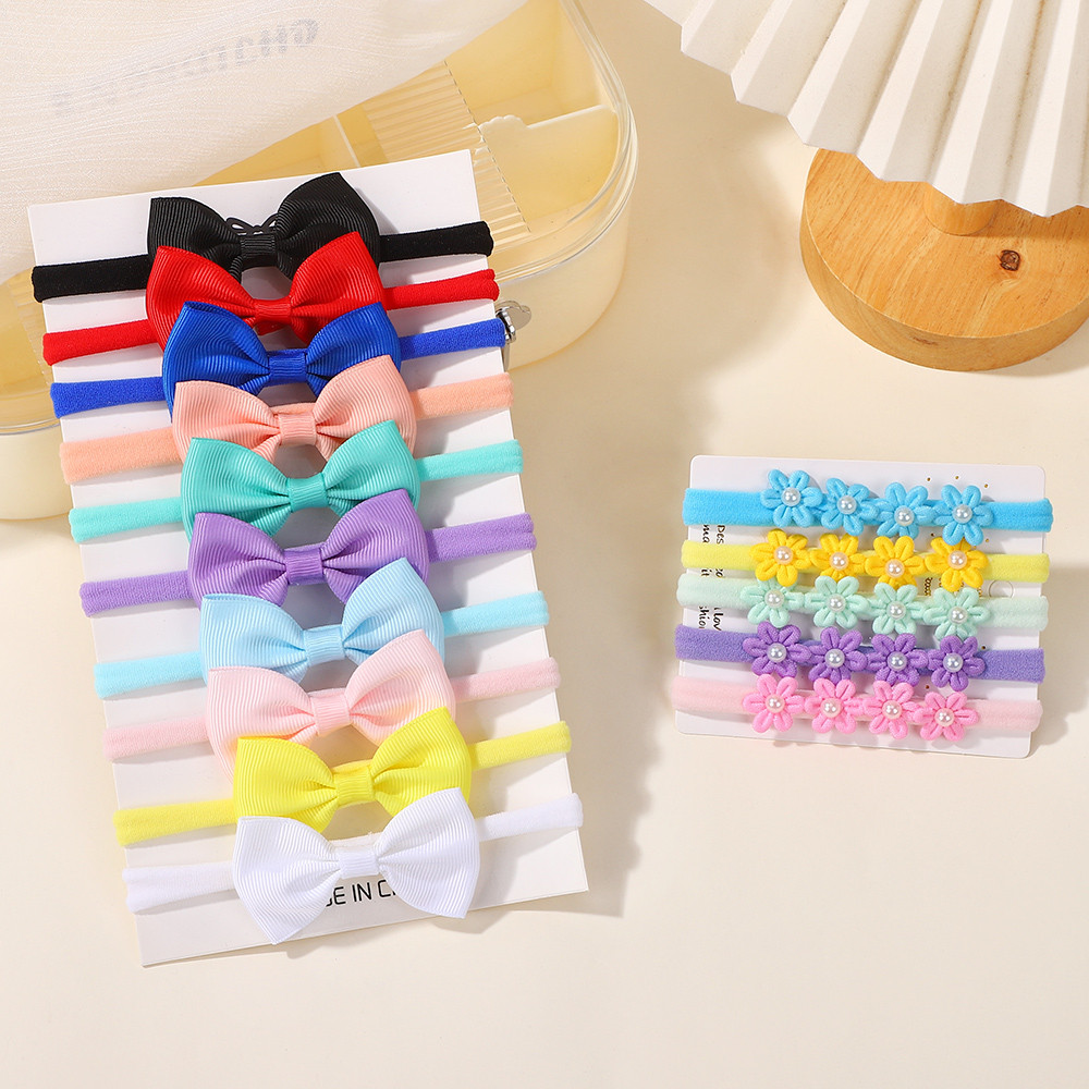 15Pcs Ribbon Bowknot Elastic H - Baby Gear recension och pris