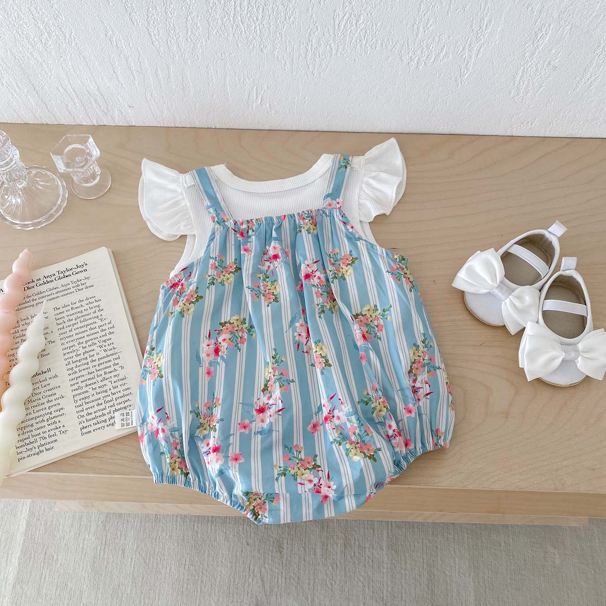 2PCS Newborn Clothes Baby Girl - Newborn Baby Girl Romper Floral recension och pris