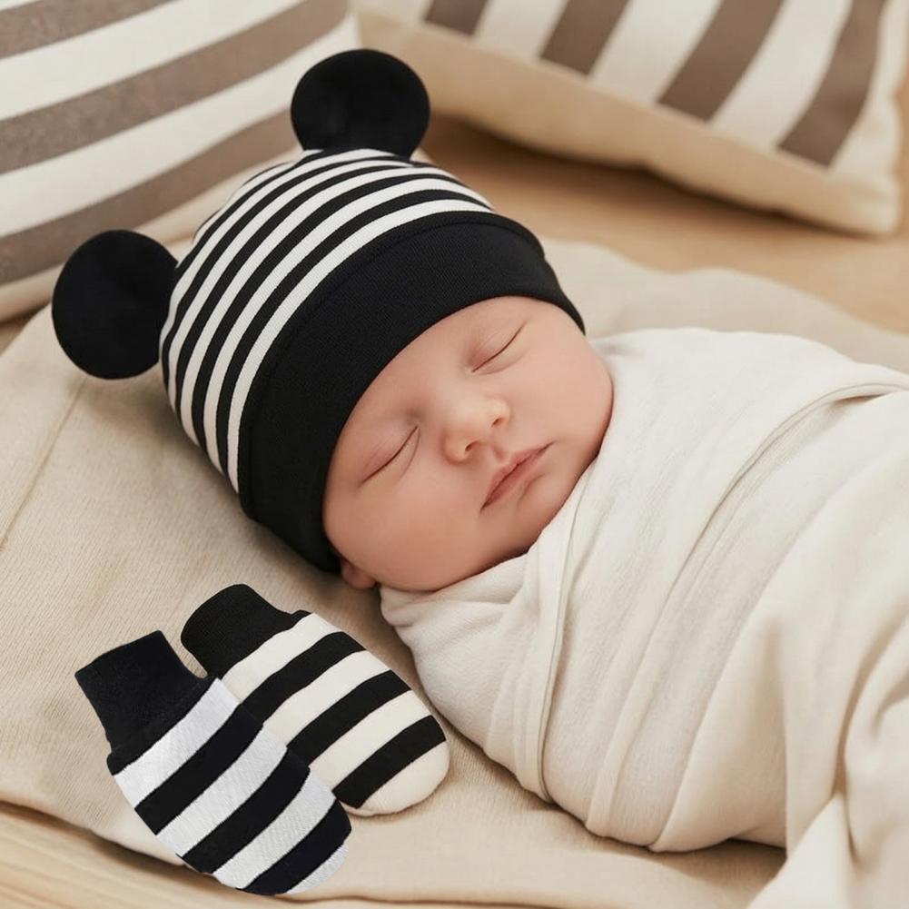 Baby Scratch Mittens Booties N - Infant Beanie Hat With Ears recension och pris