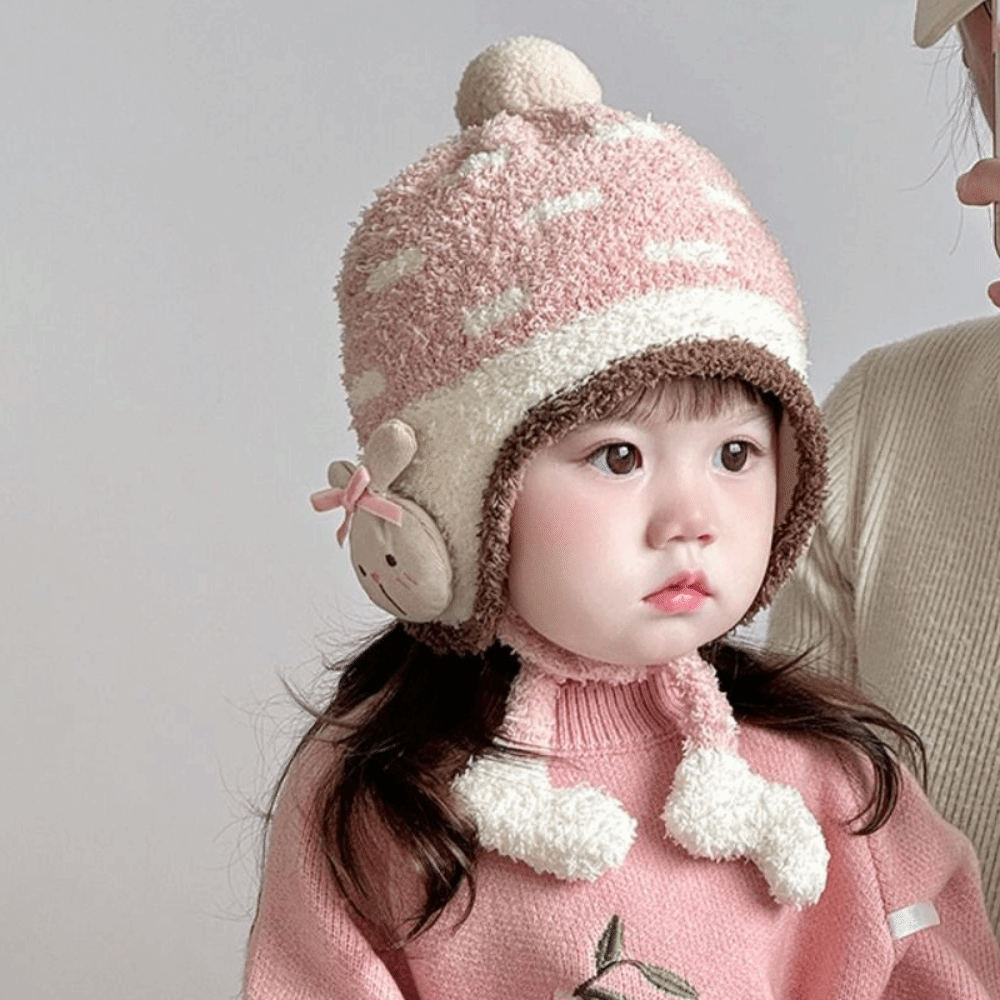 Lovely Windproof Baby Ear Prot - Infant Beanie Hat With Ears recension och pris