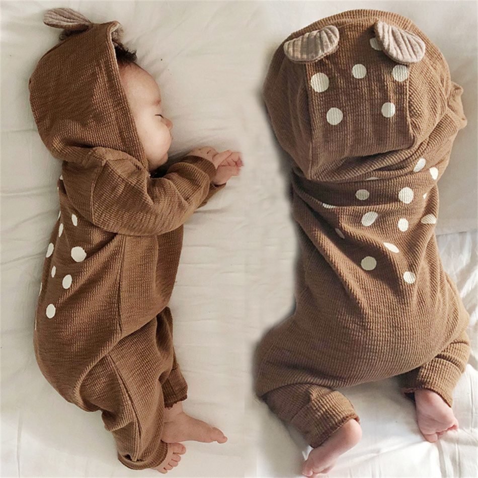 Spring Autumn Unisex Baby Cute - Cotton Baby Onesies Zipper recension och pris