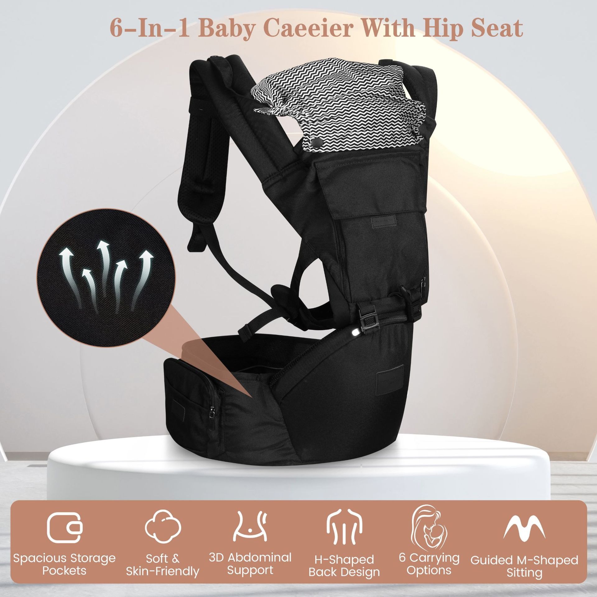 Baby Carrier with Hip Seat, Er - Ergonomic Baby Carrier Newborn To Toddler recension och pris