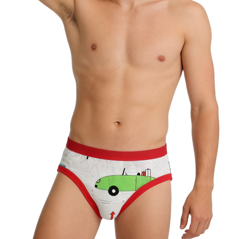 Man's Cute Cartoon Pattern Bri - Diapering recension och pris