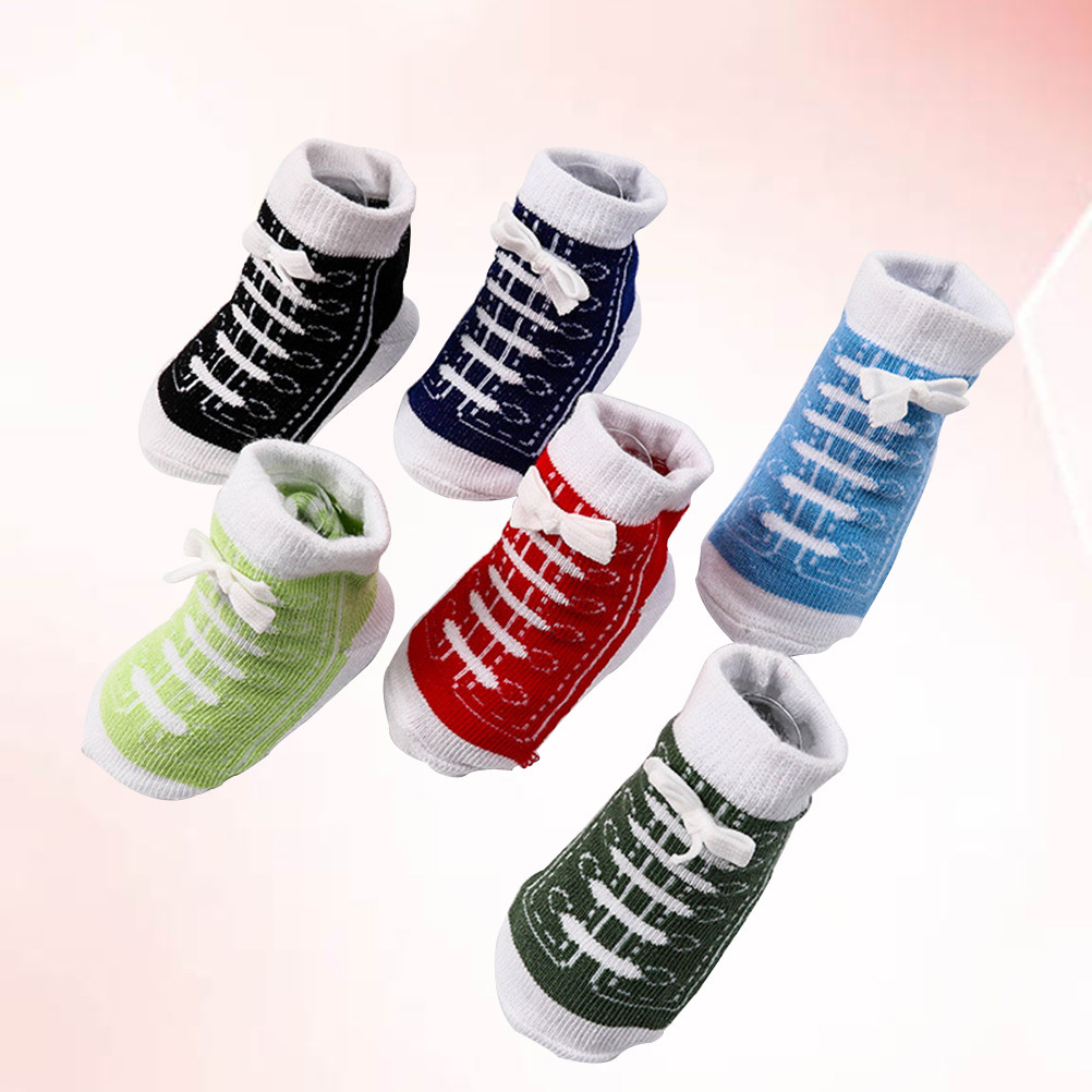 6Pairs Cotton Baby Socks Creat - Unisex Baby Socks Non Slip recension och pris