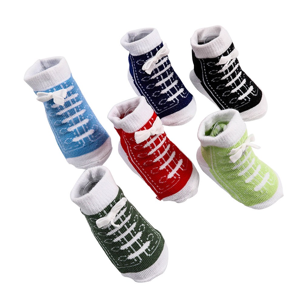 6Pairs Cotton Baby Socks Creat - Unisex Baby Socks Non Slip recension och pris