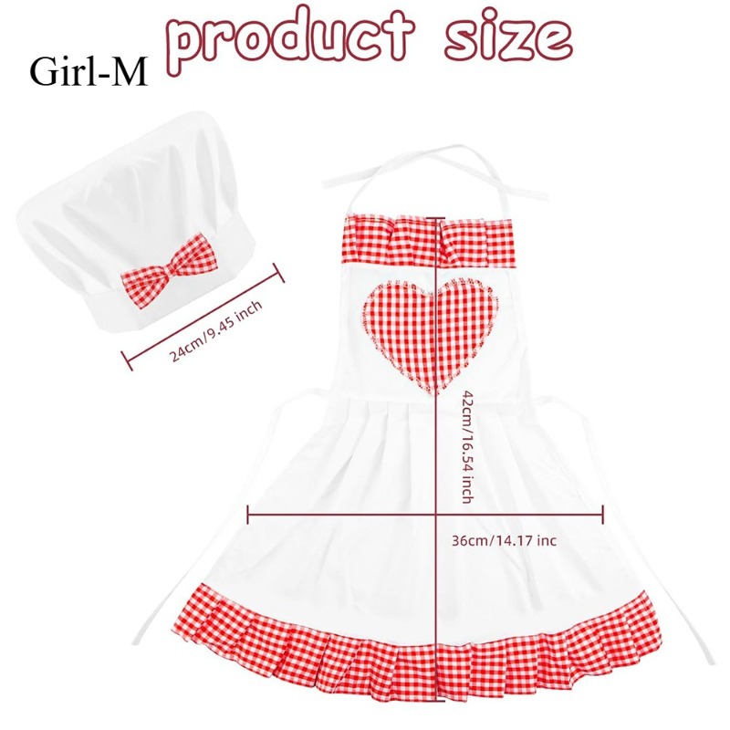 Red Gingham Baby Chef Costumes - Infant Photography Props Outfit recension och pris