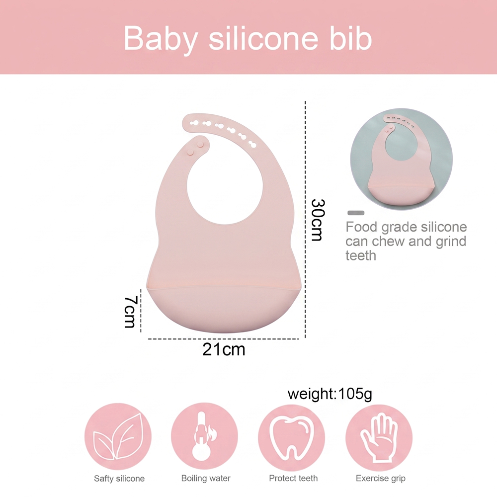 Baby Bibs for Mealtime Waterpr - Waterproof Baby Bibs Silicone recension och pris