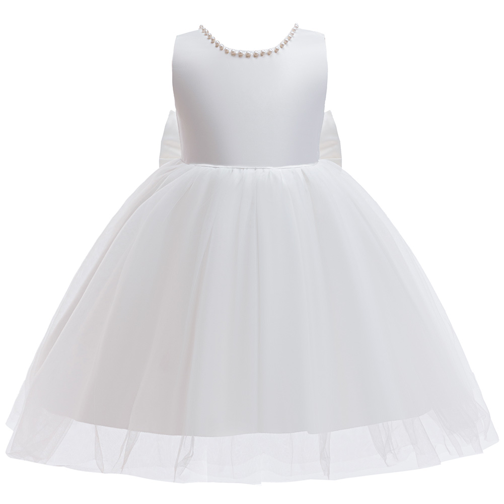 Girls Elegant White Communion  - Toddler Girl Tulle Party Dress recension och pris