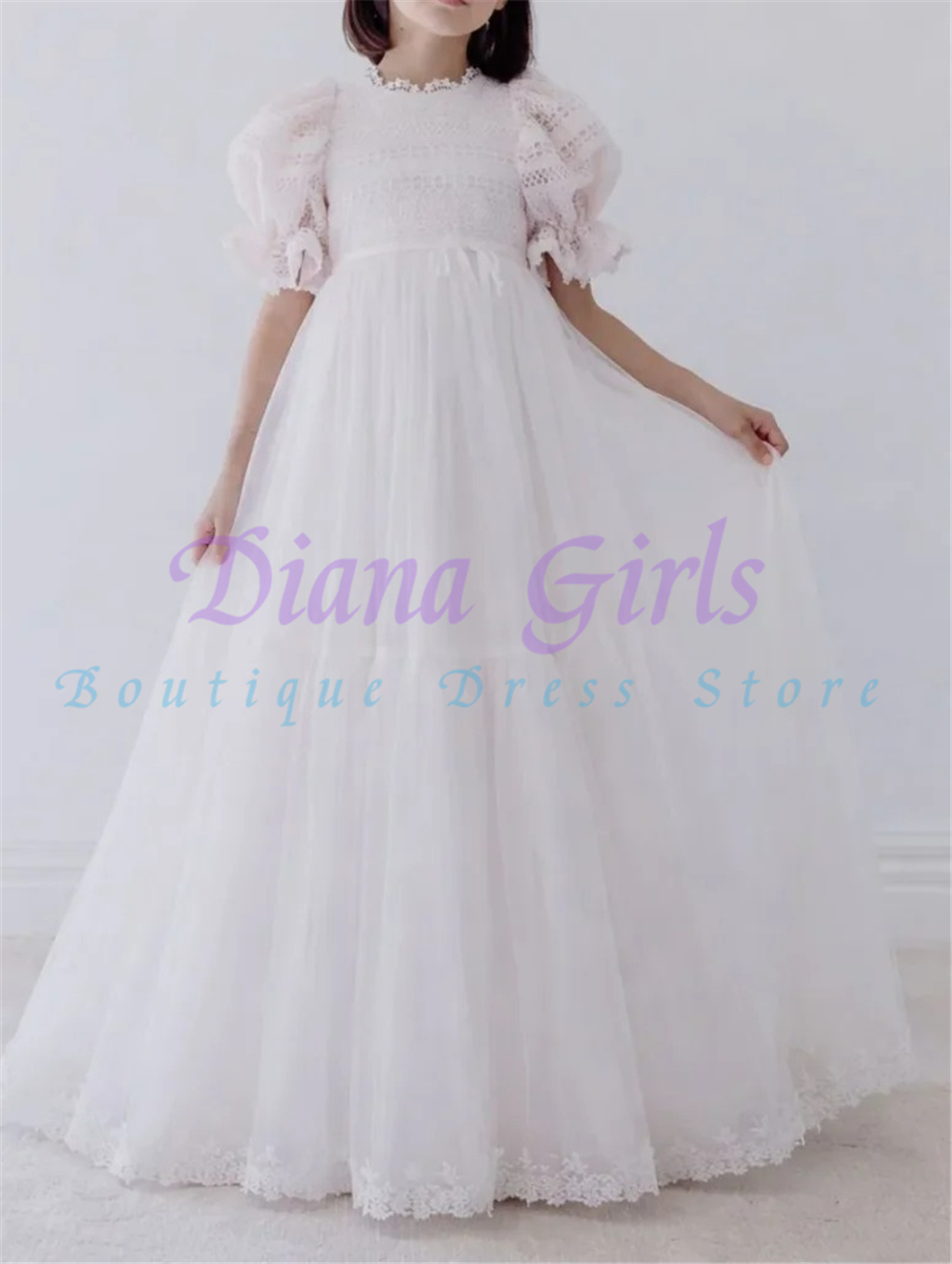 Quality Elegant Flower Girl Dr - Toddler Girl Tulle Party Dress recension och pris