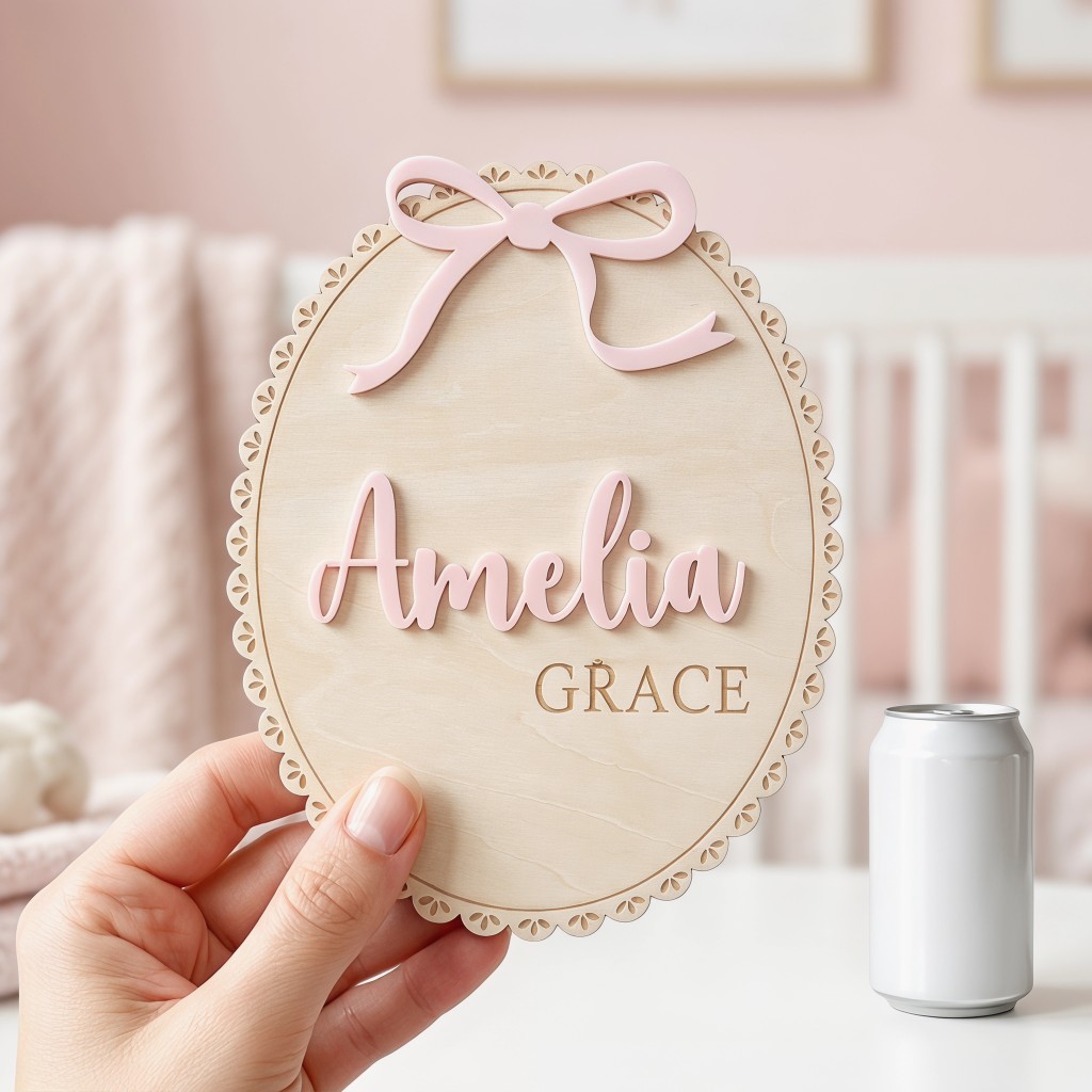 1Pc Custom Bow Lace Edge Baby  - Nursery recension och pris