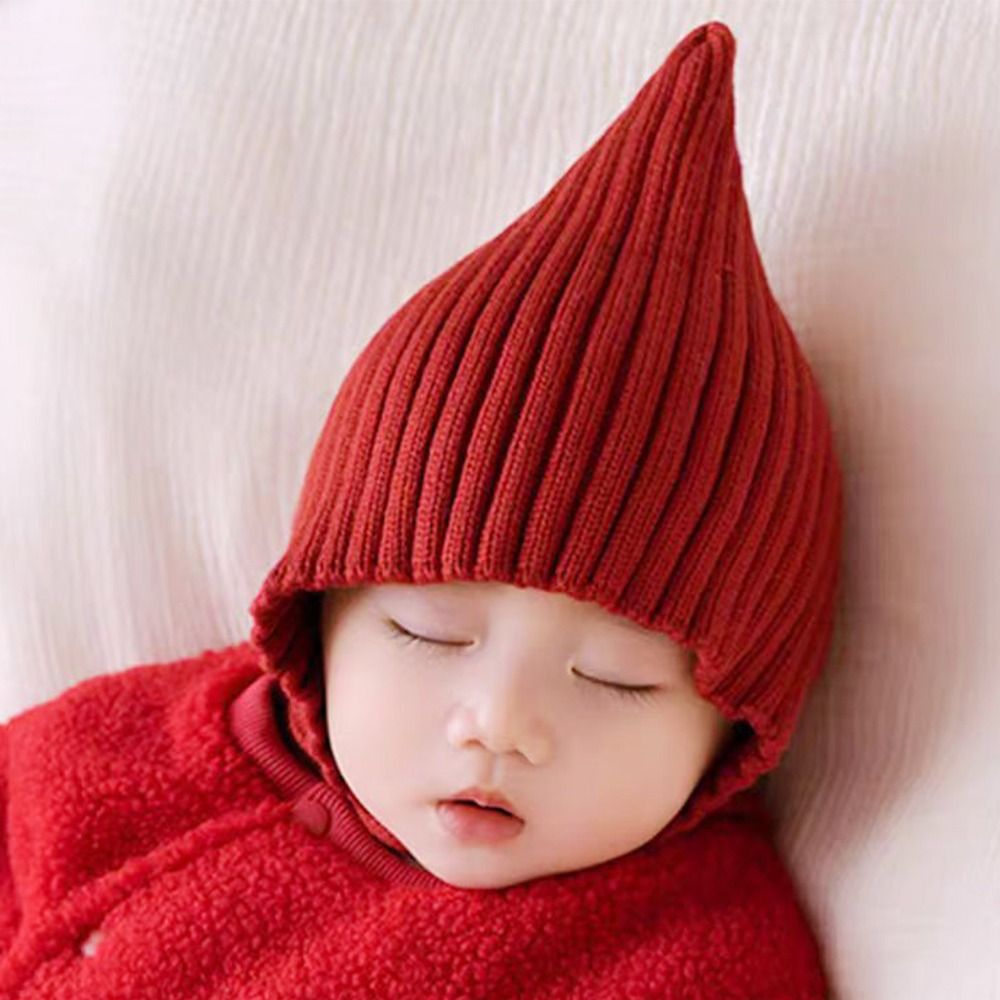 Cute Solid Color Baby Hat Wint - Infant Beanie Hat With Ears recension och pris