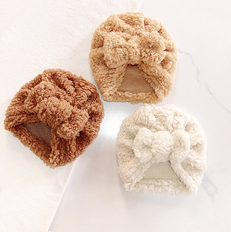Cute Newborn Baby Knot Turban  - Infant Beanie Hat With Ears recension och pris