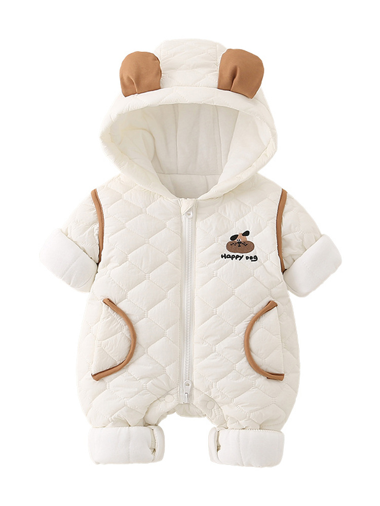 Warm Cotton Baby Outfit with H - Cotton Baby Onesies Zipper recension och pris