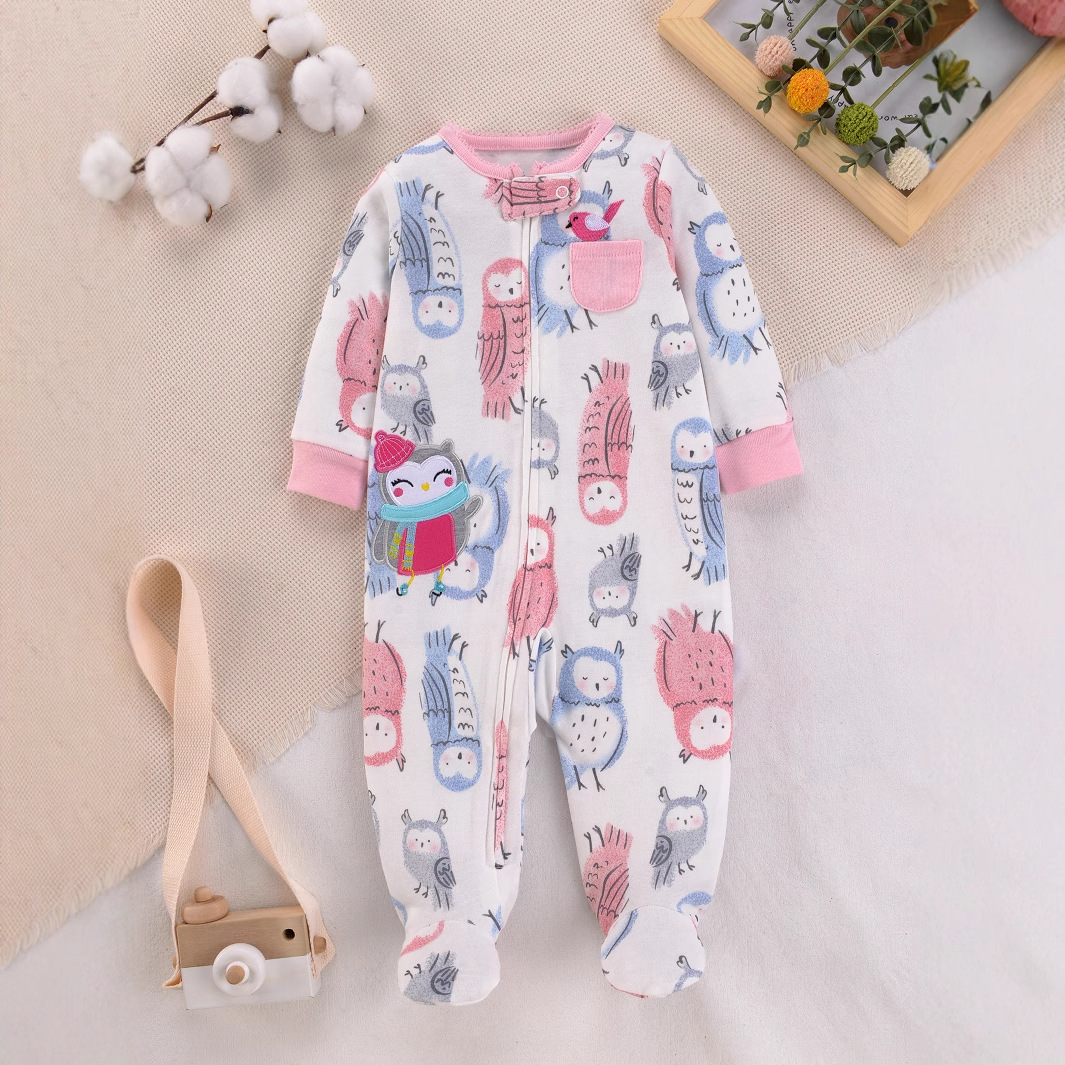 Newborn Baby Pure Cotton Rompe - Cotton Baby Onesies Zipper recension och pris