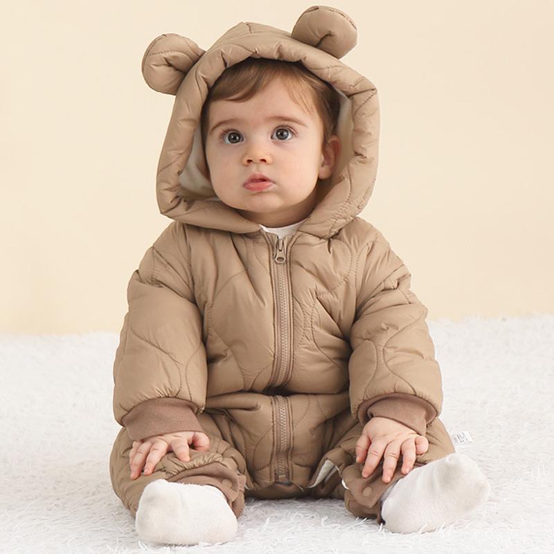 Newborn Baby Romper Winter Thi - Cotton Baby Onesies Zipper recension och pris