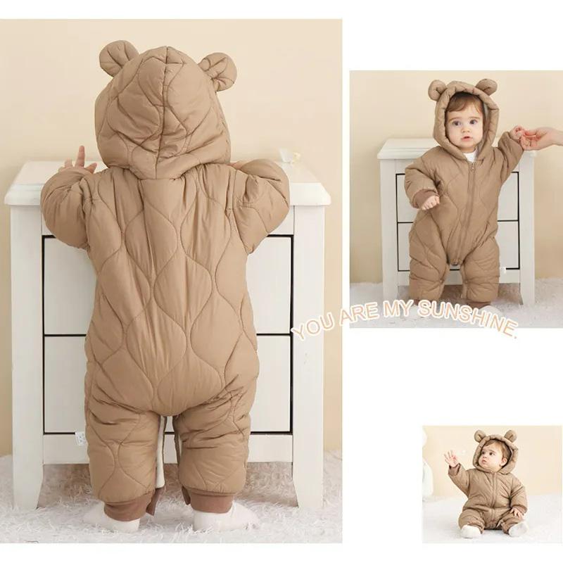 Newborn Baby Romper Winter Thi - Cotton Baby Onesies Zipper recension och pris