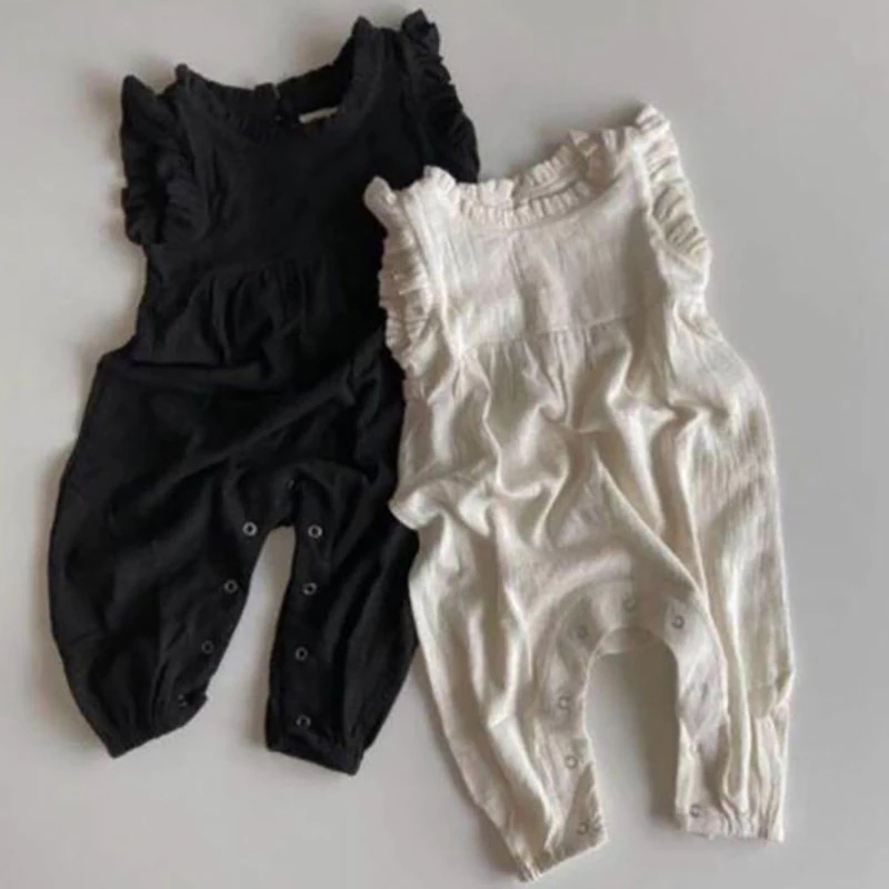MILANCEL Summer Baby Rompers   - Baby Summer Linen Sleeveless Jumpsuit recension och pris