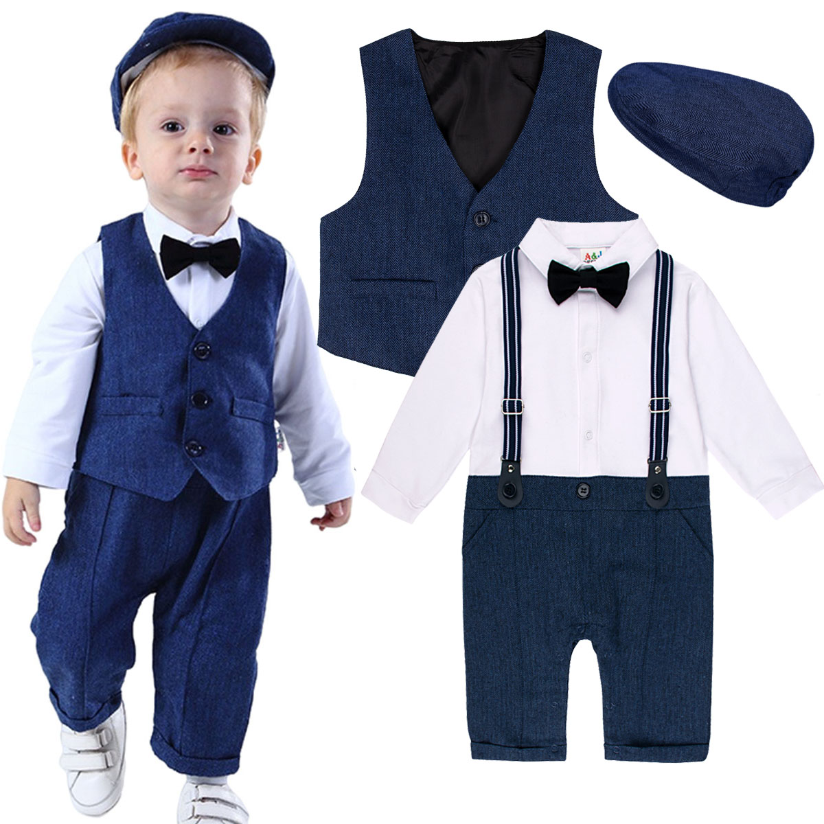 Baby Boy Clothes 0-24M Baby Bo - Baby Boy Suit Set Baptism recension och pris