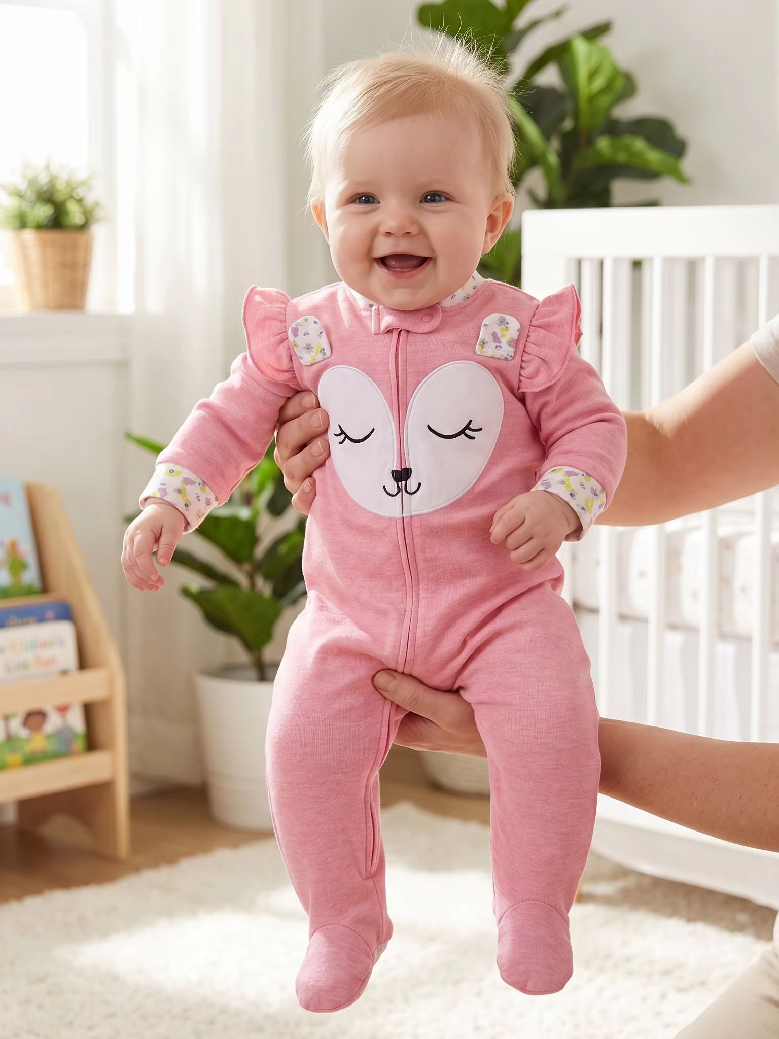 Pure Cotton Baby Footed Romper - Cotton Baby Onesies Zipper recension och pris