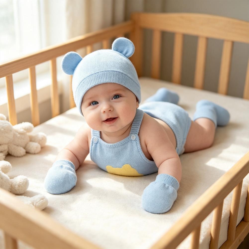 Newborn Foot Protectors Newbor - Infant Beanie Hat With Ears recension och pris