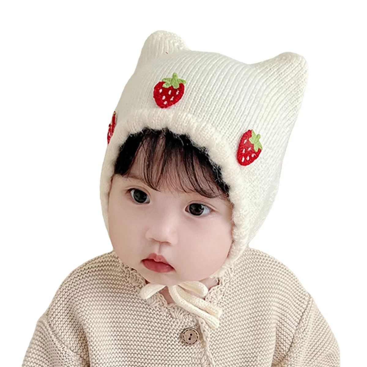 New Autumn Winter Baby Girl Ha - Infant Beanie Hat With Ears recension och pris